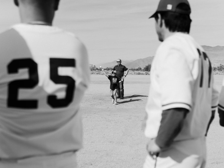 The first pitch of the all-star game.