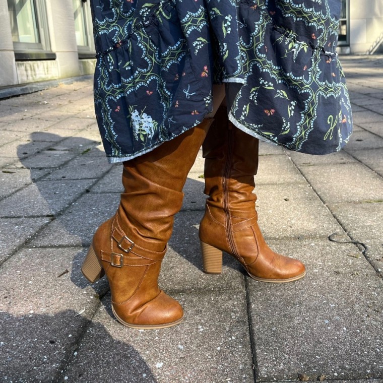 Ermonn Mid Knee High Boots