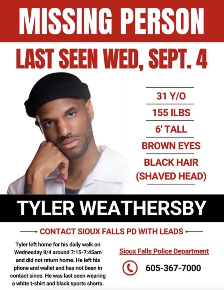 Tyler Weathersby Missing Poster