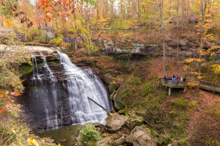 Prepare to be amazed by the Brandywine Falls in Cuyahoga Valley National Park, just outside of Cleveland.