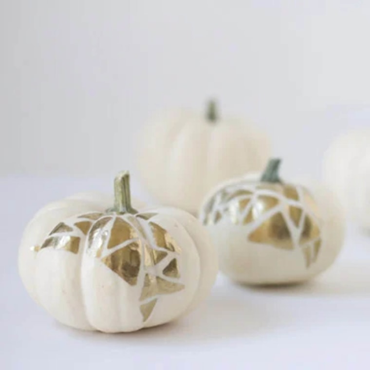 Gold leaf pumpkins