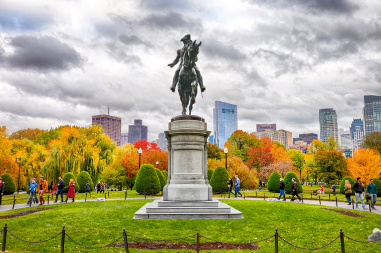 Stroll around the Boston Public Garden, America's first public botanical garden.