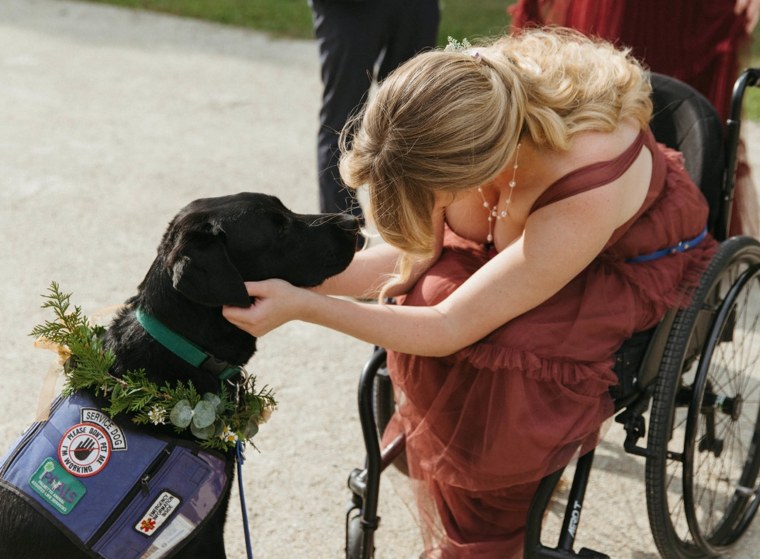 Jane Mattingly, Whitey's service dog