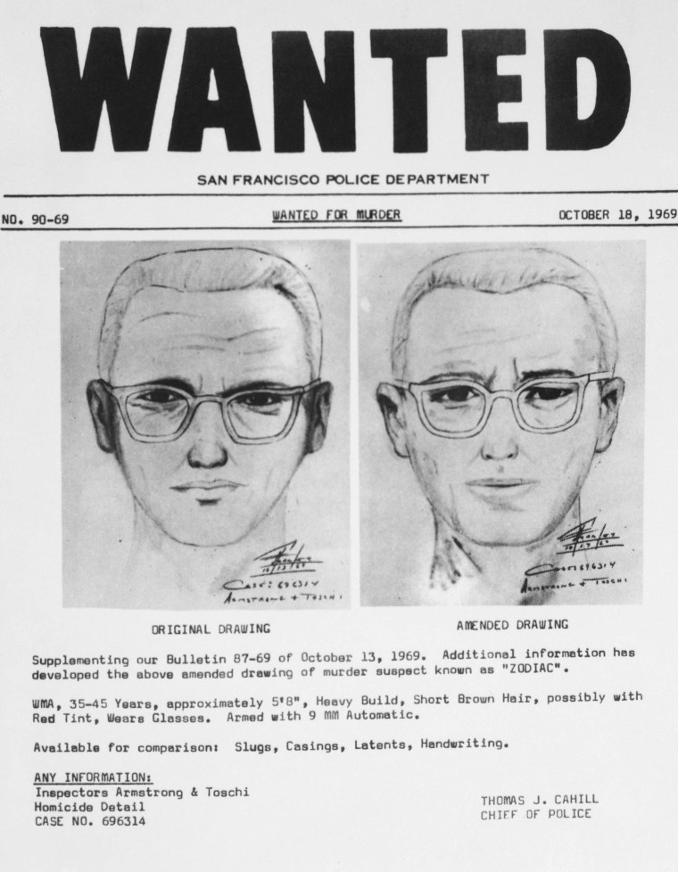 draft "Zodiac" Killer