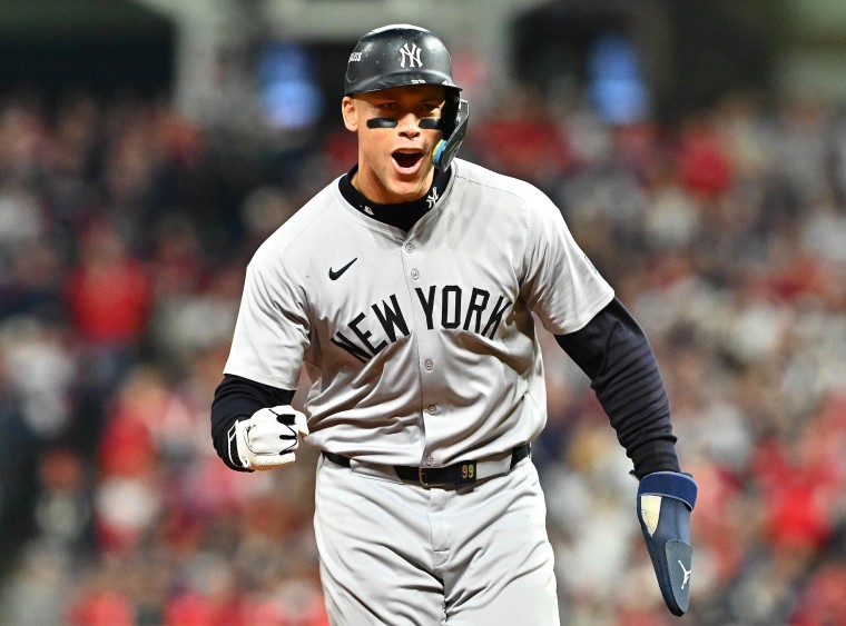 Yankees star Aaron Judge during 2024 ALCS.