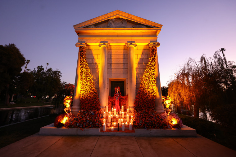 Ofrenda on display during the Día de Muertos celebration at Hollywood Forever on November 1, 2023.