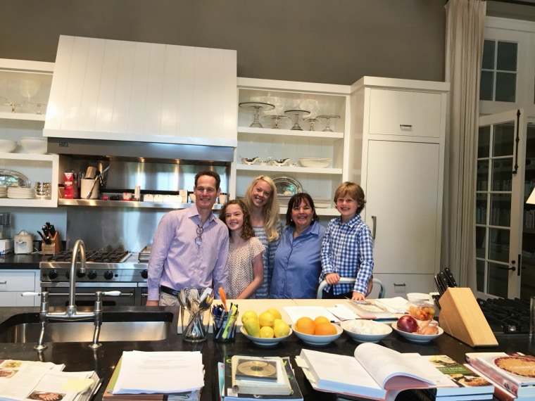 Ina Garten with author's family.