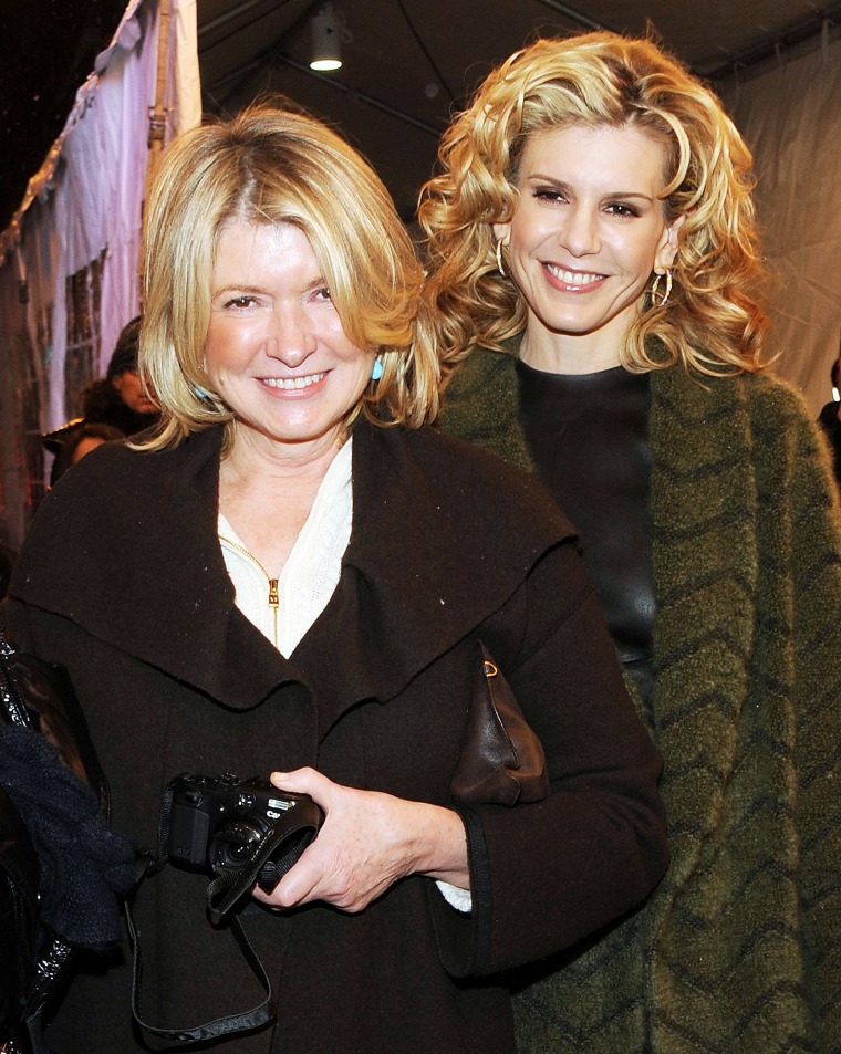 Martha Stewart and Alexis Stewart.