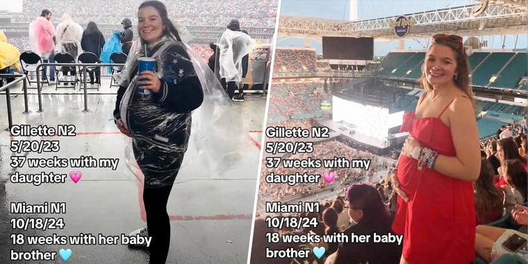 Pregnant Woman Taylor Swift concert