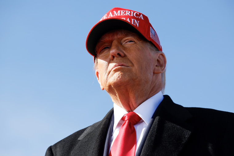 Republican presidential nominee, former U.S. President Donald Trump in Lititz, Penn. on Nov. 3, 2024.