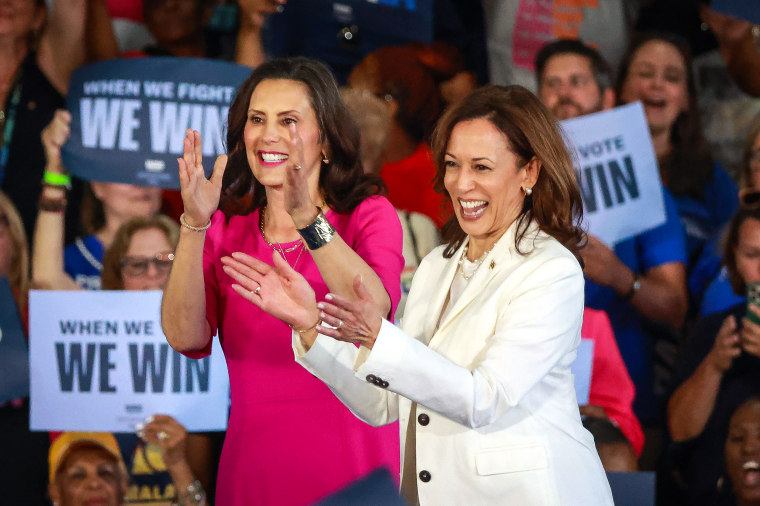 Kamala Harris Tim Walz US Presidential Campaign Rally in Michigan