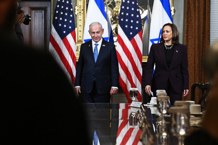 Vice President Harris Holds Bilateral Meeting With Visiting Prime Minister Benjamin Netanyahu Of Israel