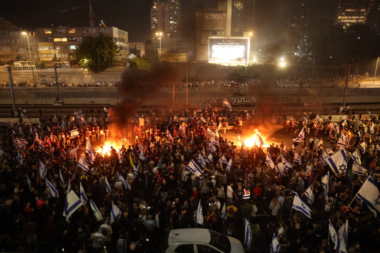 Israeli Protesters in Tel Aviv