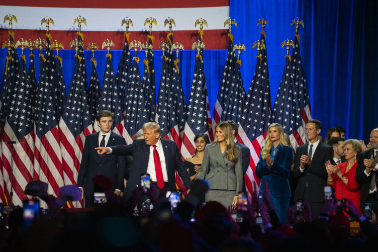 President-elect Donald Trump addresses his supporters