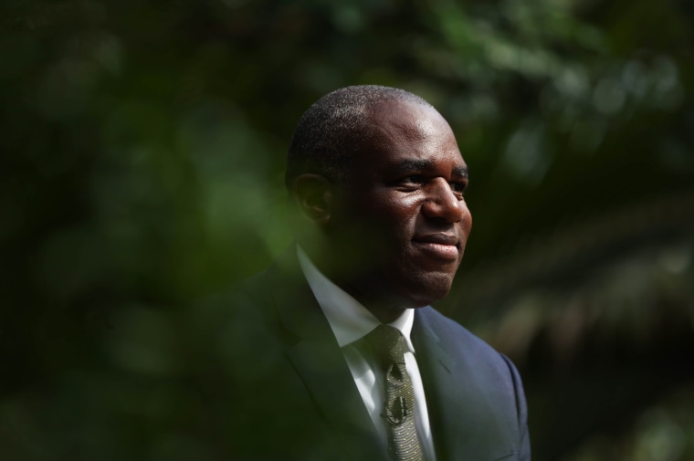 David Lammy, UK foreign secretary, delivers a policy speech at Kew Gardens in London, UK, on Tuesday, Sept. 17, 2024.