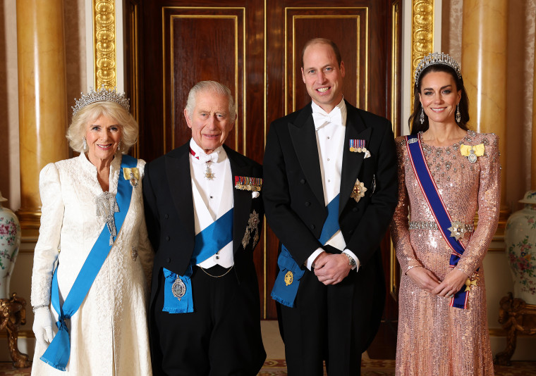 King Charles III And Queen Camilla Host Diplomatic Reception