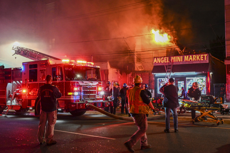 Large Fire impacts in Jersey City.