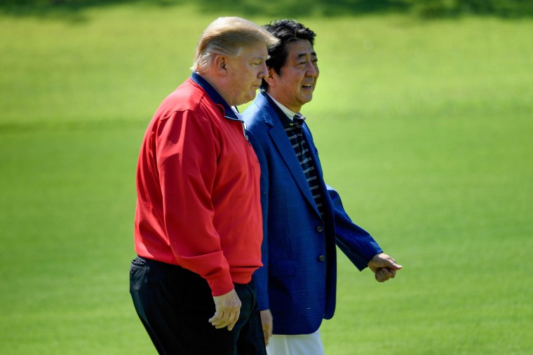 Shinzo Abe golf trump