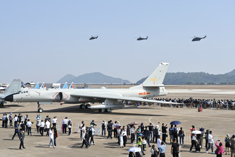 China military displays upgraded Z-20 helicopter at Zhuhai air show.