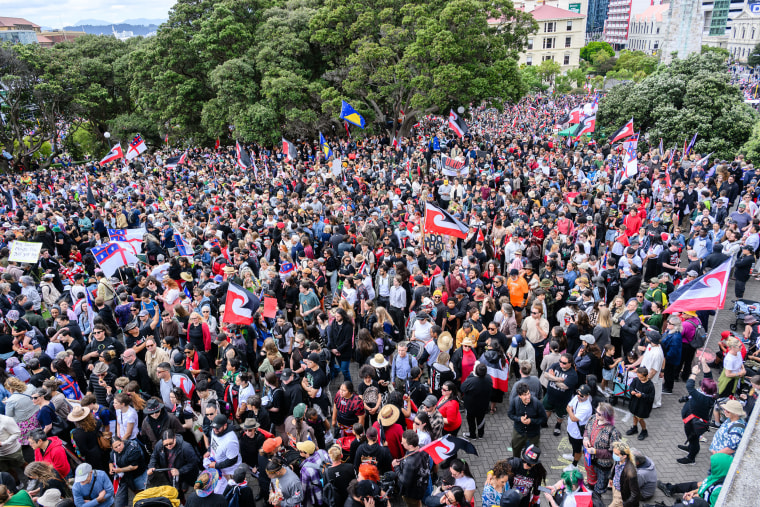 Maori Warriors Lead Tens of Thousands in New Zealand Protest 