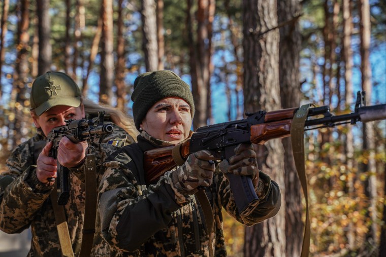 Female Mobile Group Of The Ukrainian Air Defense Forces In The Kyiv Oblast