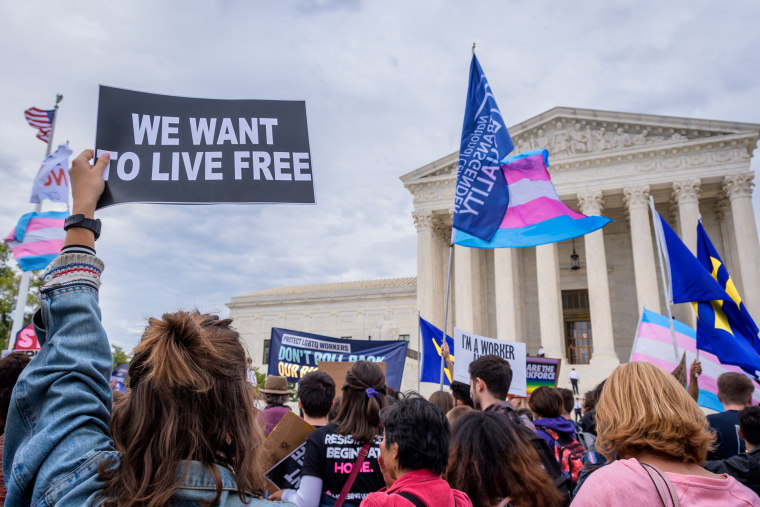Participant holding a sign outsithe the Supreme Court. 133