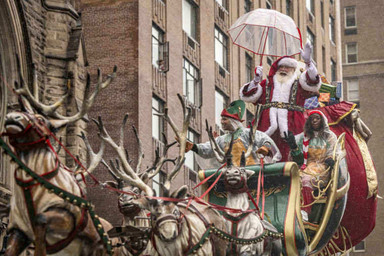 Santa Claus at Macy's parade.