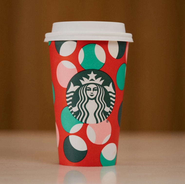 Starbucks “Warm Wishes” cup design.