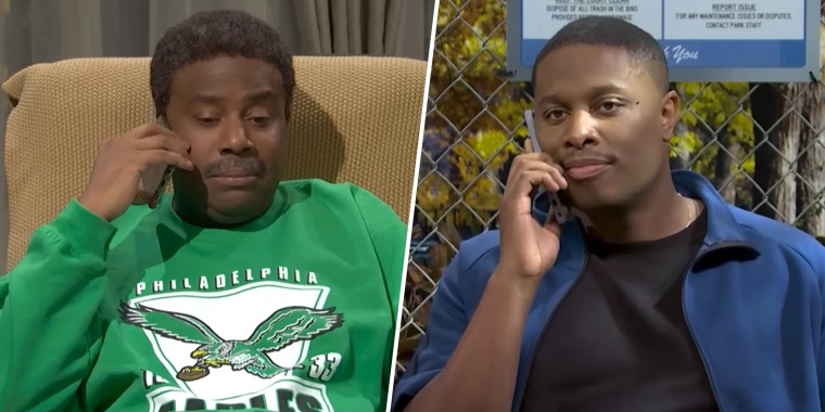 Kenan Thompson and Devon Walker try to have a heart-to-heart conversation.