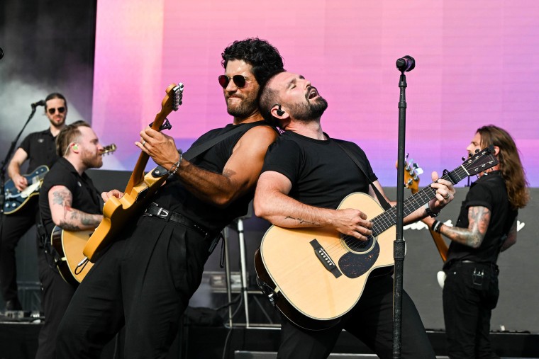 Dan + Shay perform on day two of the LIV Golf Invitational Nashville