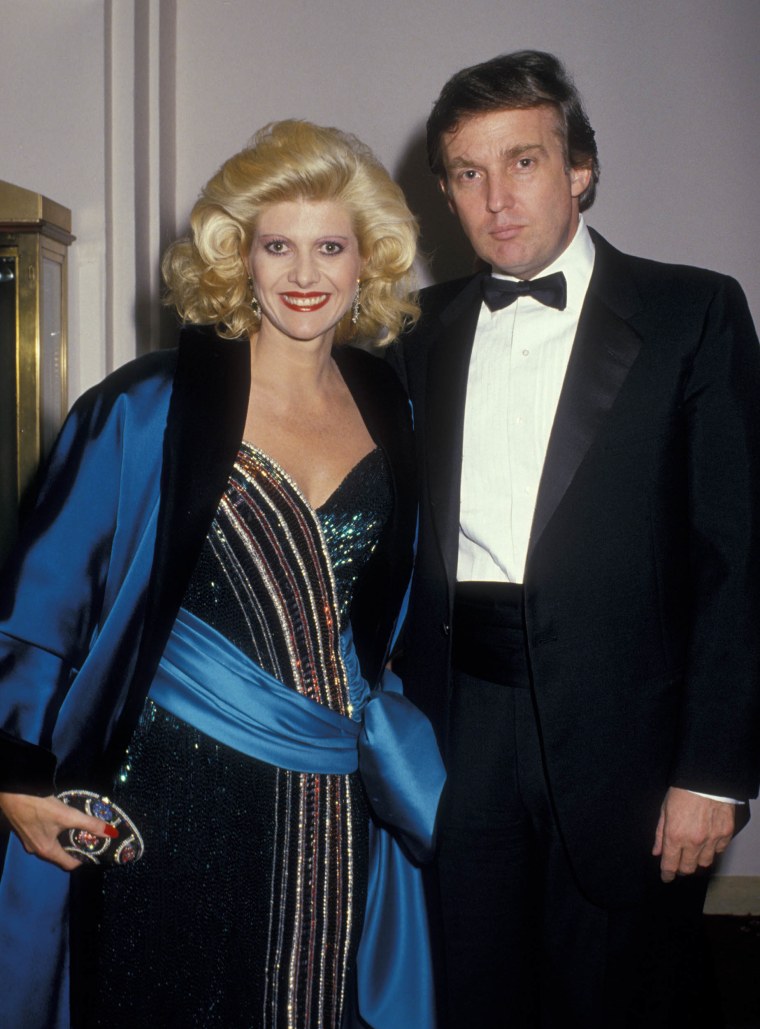 Donald Trump and Ivana Trump 