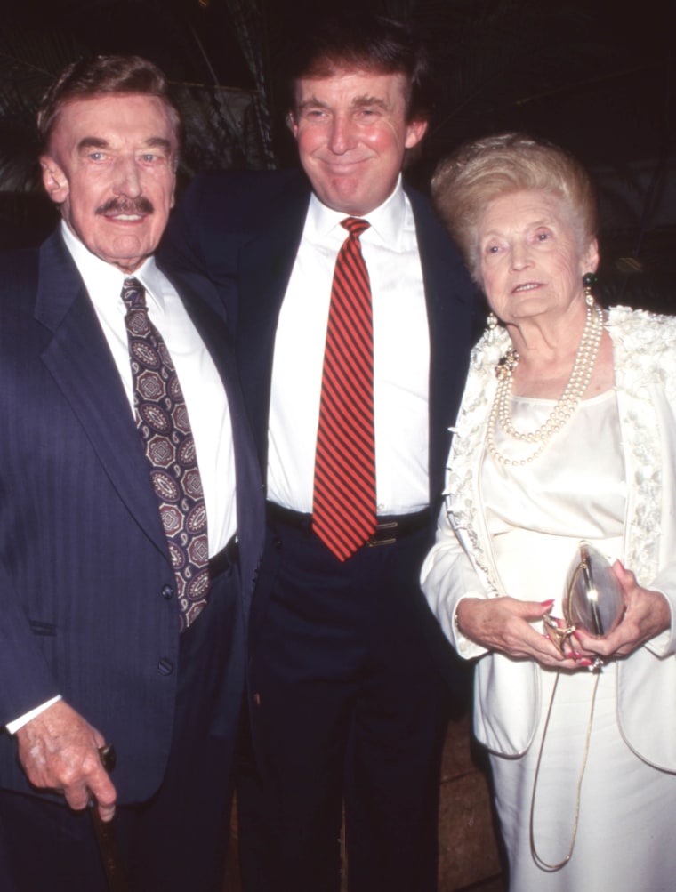 Donald Trump and parents Mary Ann MacLeod and Fred Trump