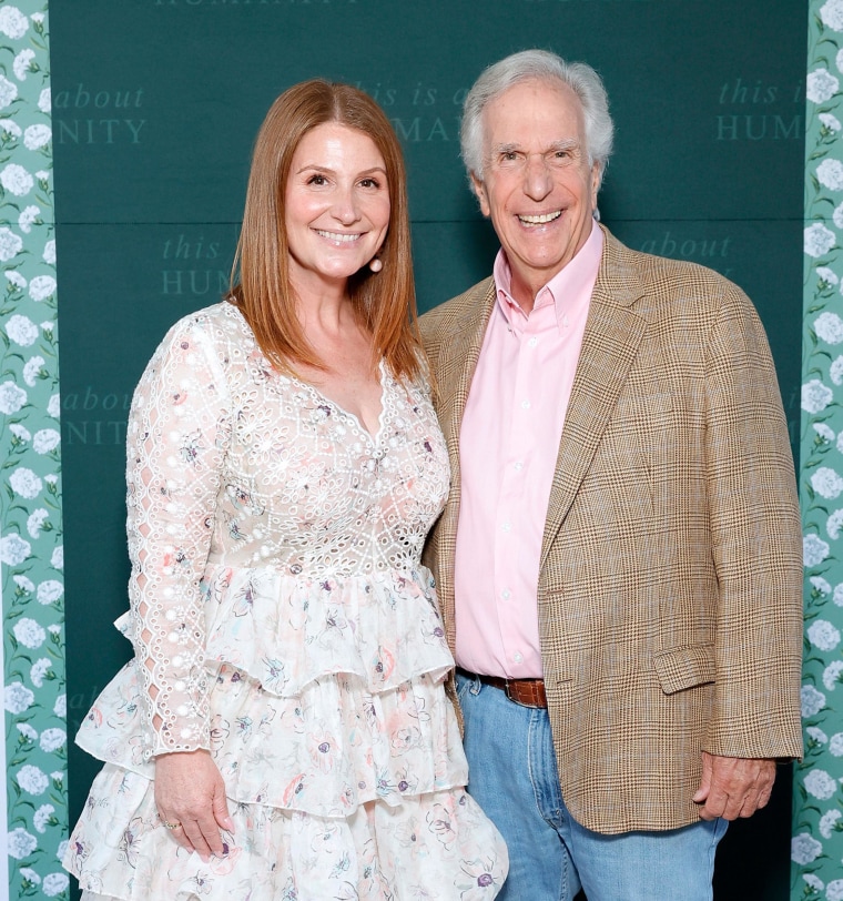 Zoe Winkler Reinis and Henry Winkler