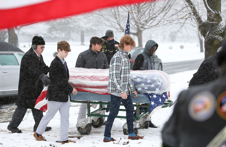 McQuaid Jesuit pallbearers.