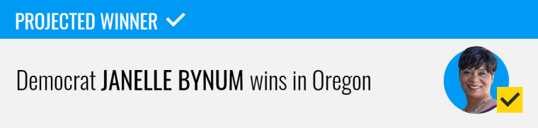 Democrat Janelle Bynum wins U.S. House seat in Oregon's 5th congressional district, NBC News projects