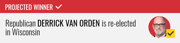 Top Stories Tamfitronics Republican Derrick Van Orden wins re-election to the U.S. House in Wisconsin's 3rd congressional district, NBC News projects