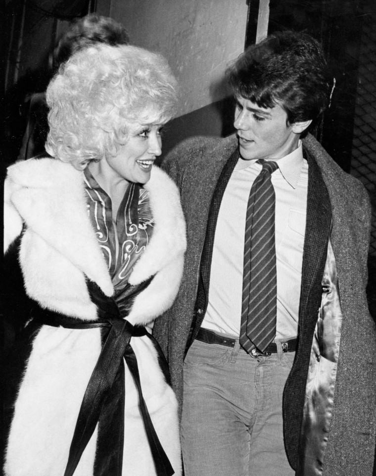 Dolly Parton and brother David Parton in 1980.