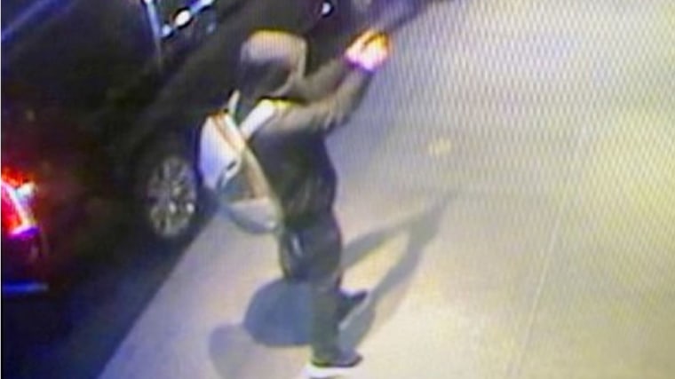 An image from a surveillance camera shows the individual sought in connection to the shooting of UnitedHealthCare CEO Brian Thompson in New York.