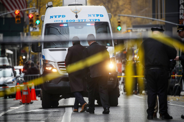 Police presence in Hilton Hotel in Midtown Manhattan.