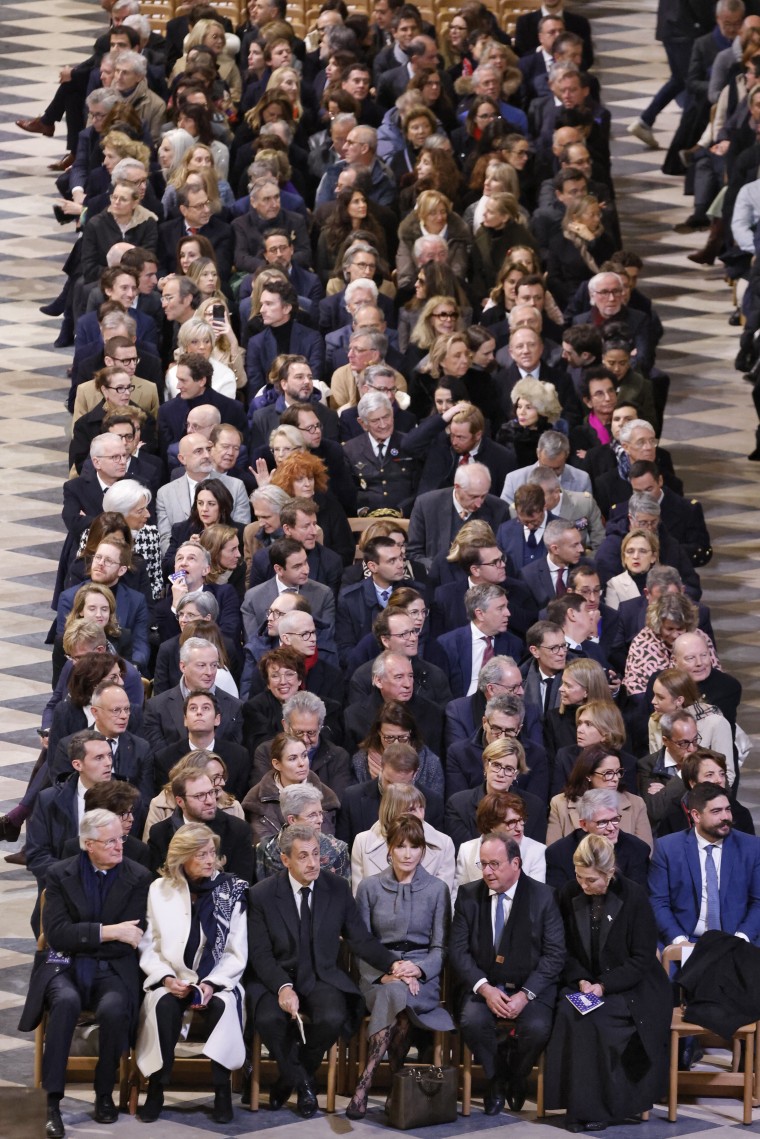 French politicians and guests.