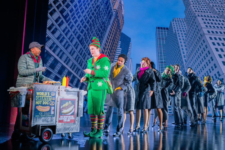 The cast of Elf the Musical.