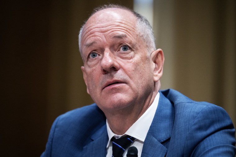 UnitedHealth Group CEO Andrew Witty testifies during a Senate Finance Committee hearing on May 1, 2024.