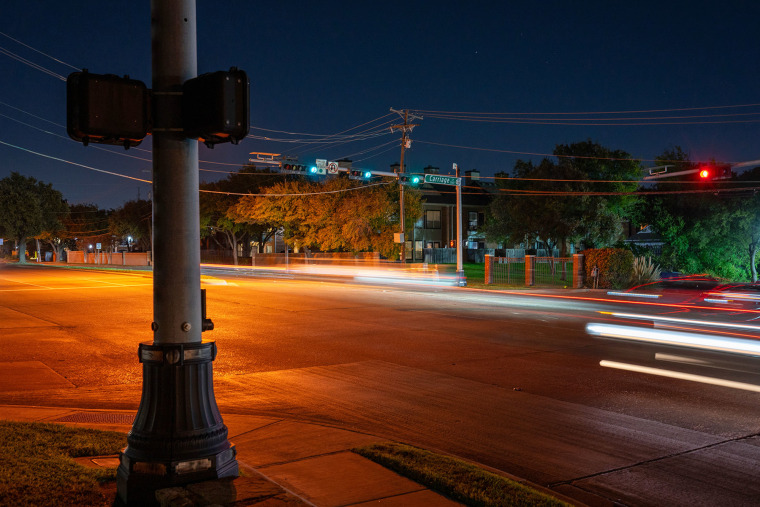 The scene of Aurimar's shooting  in Carrollton, Texas.