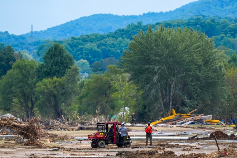 Search and rescue teams on the grounds.