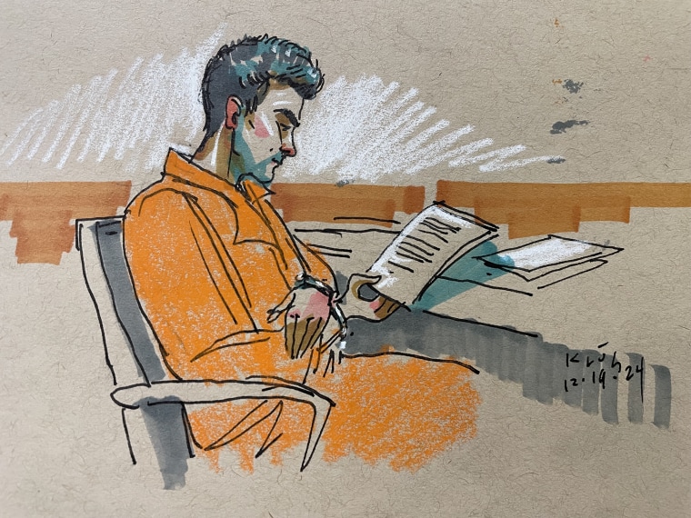 Court Sketches From Mangione Hearing in PA