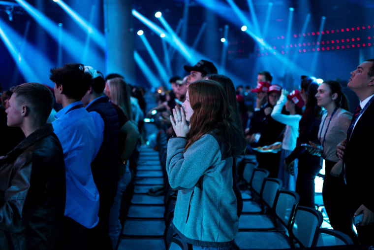 A conferência AmericaFest 2024 é patrocinada pelo grupo conservador Turning Point em 19 de dezembro de 2024 em Phoenix.