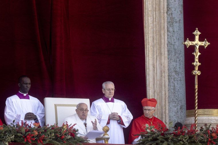 Pope Francis delivers his Urbi et Orbi message