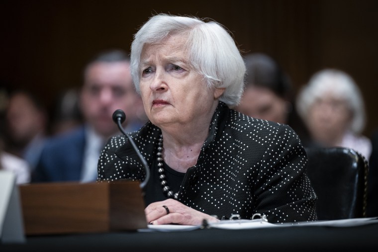 DC: US ​​Congress, Treasury Department. Yellen testifies before the Senate Appropriations Subcommittee