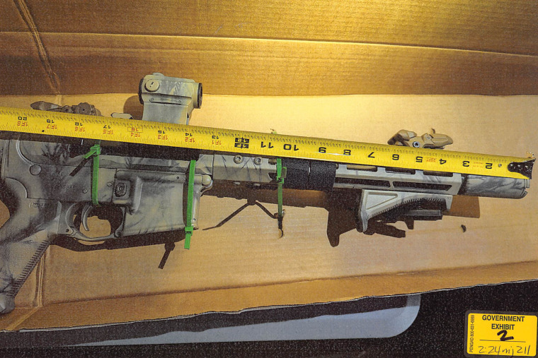 During the execution of a search warrant at Brad Spafford's home the FBI located not only a rifle but a stockpile of more than 150 homemade improvised explosive devices, assessed as pipe bombs.