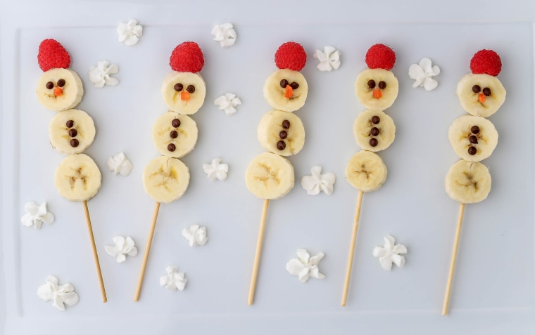 Banana Snowmen